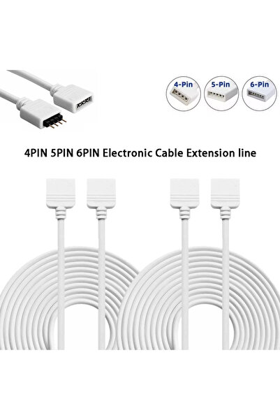 Choice3 كابل تمديد إلكتروني رباعي الأطراف بطول مترين، خماسي الأطراف، وسداسي ا...