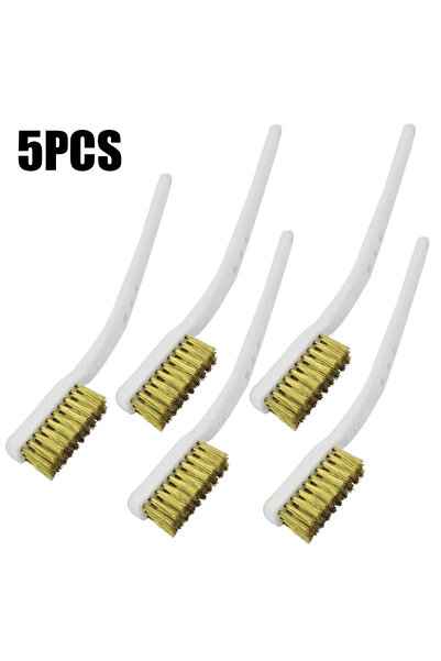 Choice 5 قطعة 175 مللي متر فرشاة سلك نحاسية صغيرة الطلاء مزيل الصدأ فرش أسلاك...