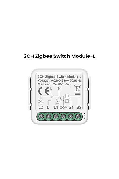 Choice ZigBee Switch 2CH-L GIRIER Tuya Smart ZigBee Switch Module Neutral/No ...