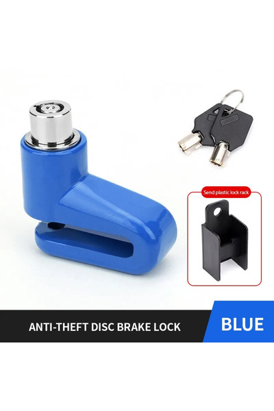 Choice قفل فرامل قرصية أزرق مضاد للسرقة للدراجات النارية | قفل عجلات أمان للد...