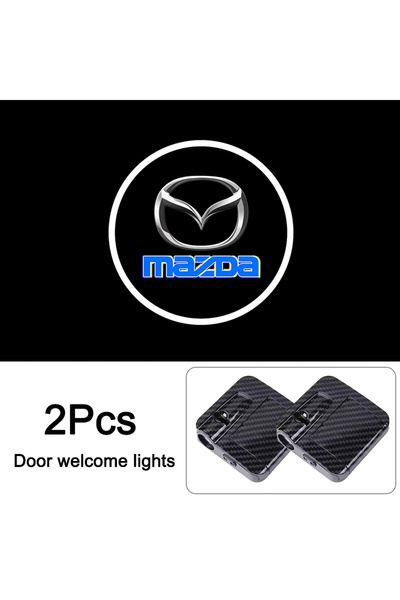 Mazda قطعتان من مصابيح LED عالية الدقة لأبواب السيارة للترحيب، متوافقة مع سيا...
