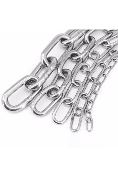 Choice سلاسل فولاذية مقاومة للصدأ 6 مم بطول متر واحد، متوفرة بأطوال 2/3/4/5/6...