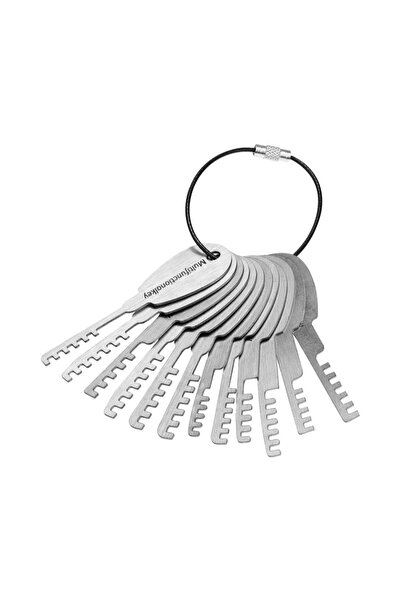 Choice 12pcs HUK Tools Stainless Steel Comb Lock 12in1 Full Set Repair Tool