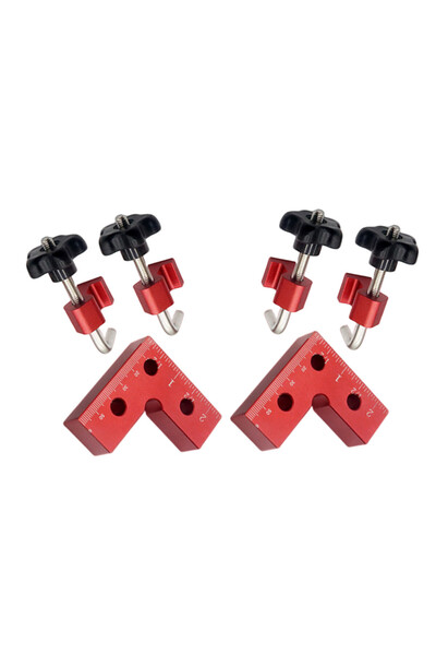 Choice 2 Set 60mm Aluminium Alloy Positioning Squares Right Angle Clip L-Shap...