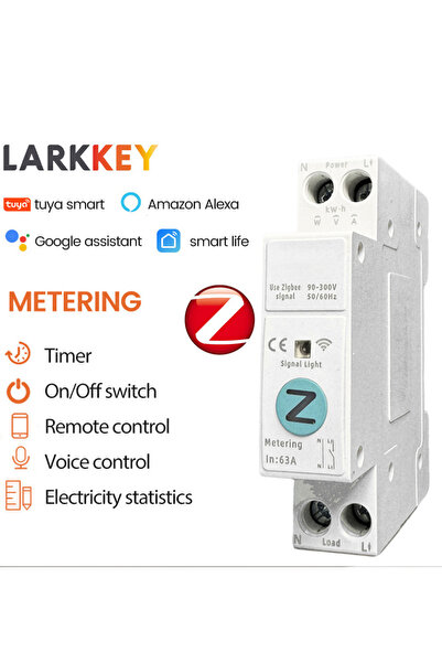 Choice مفتاح قاطع الدائرة الذكي TUYA ZigBee قابل للتعديل من 1 إلى 63 أمبير، ع...