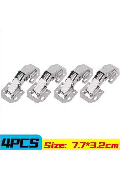 Choice 4 قطع أو 2/10 قطع مفصلات خزانة فولاذية بزاوية 90 درجة، بدون ثقب، مفصلا...