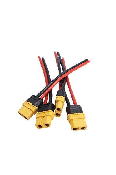 Choice موصلات XT60H أنثى - 4 قطع، موصلات XT60 ذكر وأنثى مع سلك سيليكون ناعم ع...
