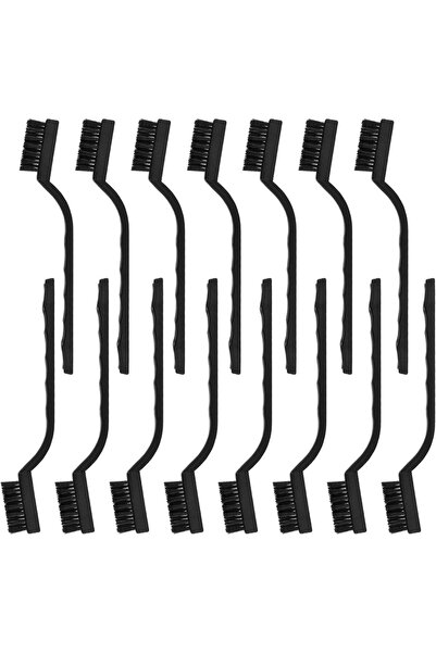 Choice1 مجموعة فرش سلكية من النايلون مكونة من 15 قطعة بمقابض منحنية لتنظيف خب...