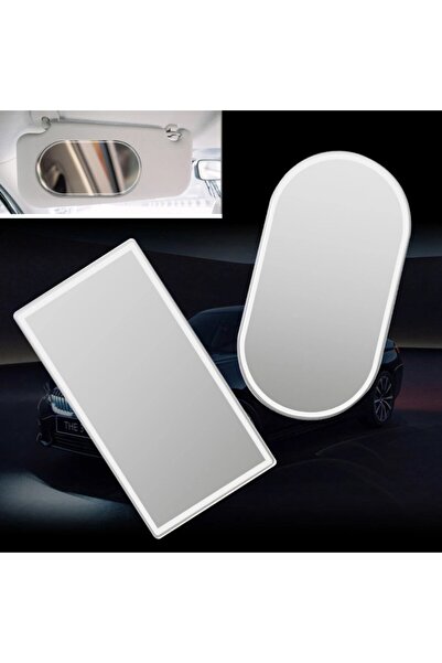 Choice Oval L Car Makeup Mirror Car Stainless Steel Portable Auto Sun-Shading...