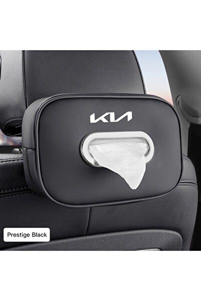 Choice حقيبة تخزين متعددة الاستخدامات للمقعد الخلفي للسيارة من الجلد الأسود K...