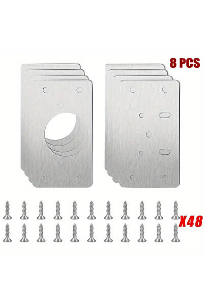 Choice طقم إصلاح مفصلات الخزائن مكون من 8 قطع (4 أزواج) 10/8/4/2 قطعة لخزائن ...