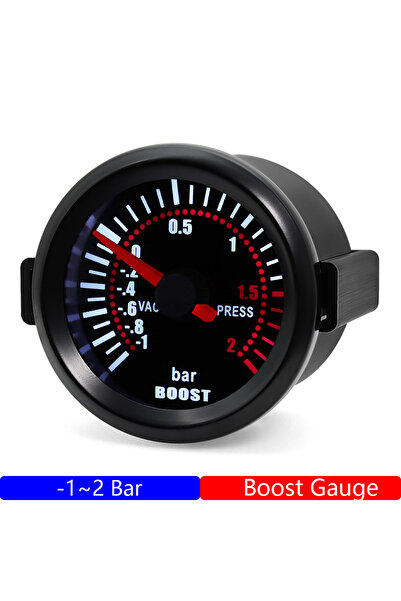 Choice مقياس ضغط التوربو BAR بعدسة دخانية 2 بوصة (52 مم) PSI BAR مقياس ضغط ال...