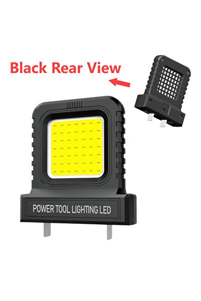 Choice مصباح عمل LED أسود فائق السطوع (قطعة واحدة) متوافق مع ماكيتا، ميلووكي،...