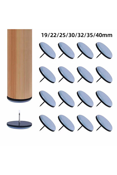 Choice 16PCS 19MM 4/8/16Pcs Furniture Leg Sliders Pads With Nail Feet Furnitu...