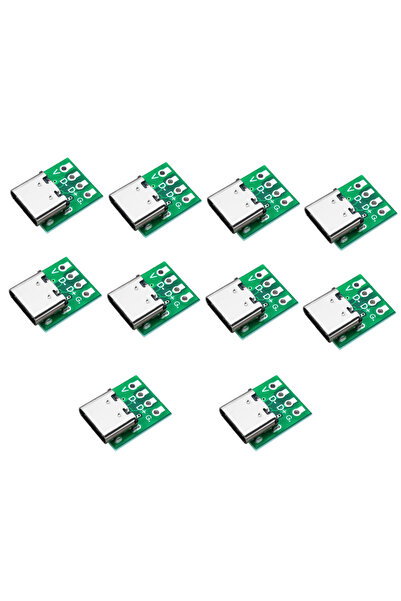 Choice ١٠ قطع من موصلات النوع C ذات ١٦ سنًا، ١٠ قطع من لوحات اختبار الدوائر ا...