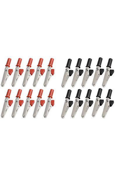 Choice Black10pcs Red10pcs 10 Pieces Alligator Clips Test Clips, Electronic P...