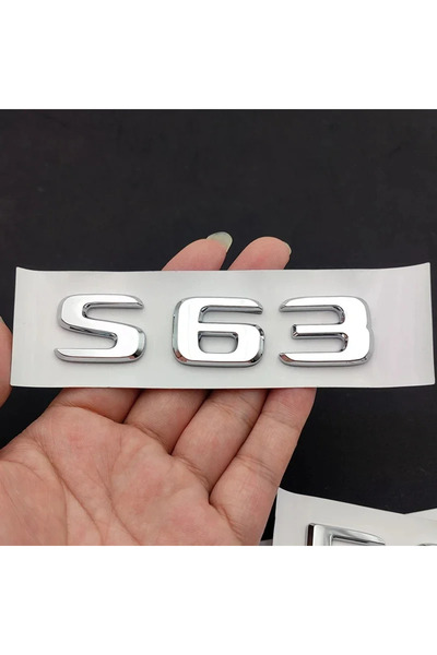 Choice ملصق شعار ثلاثي الأبعاد من الكروم ABS لسيارة مرسيدس AMG C E 63 W205 W2...