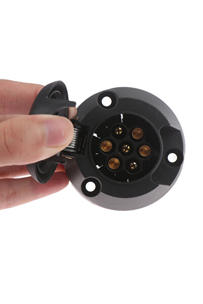 Choice 1 Pc 7 Pin European Trailer Socket 12V Towbar Towing Socket Car Plug C...