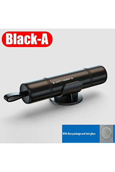 Choice6 Black-A with box New 2 In 1 Car Safety Hammer Mini Vehicle Interior A...