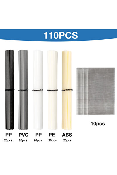 Choice 110 قطعة من قضبان اللحام البلاستيكية ABS/PP/PVC/PE، وشبكة معدنية منسوج...