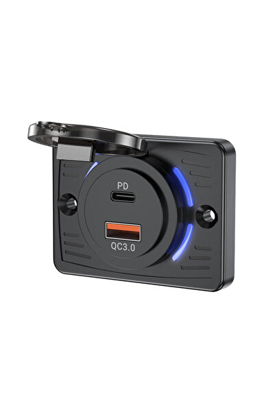 choice2 شاحن سريع PD QC، منفذ USB مزدوج 12 فولت/24 فولت، منفذ USB مزدوج PD30 ...