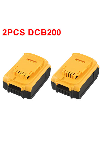 Choice1 قطعتان من بطاريات الليثيوم أيون DCB200 بجهد 18 فولت و20 فولت، مع غلاف...