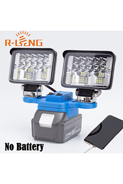 Choice مصباح عمل LED محمول لبطارية ليثيوم ماكيتا 18 فولت مع منفذ USB من النوع...