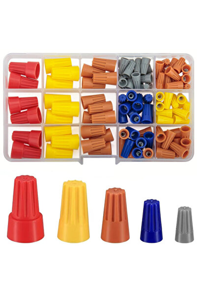 Choice مجموعة متنوعة من 102 قطعة من موصلات أسلاك التوصيل، أغطية أسلاك ملونة، ...
