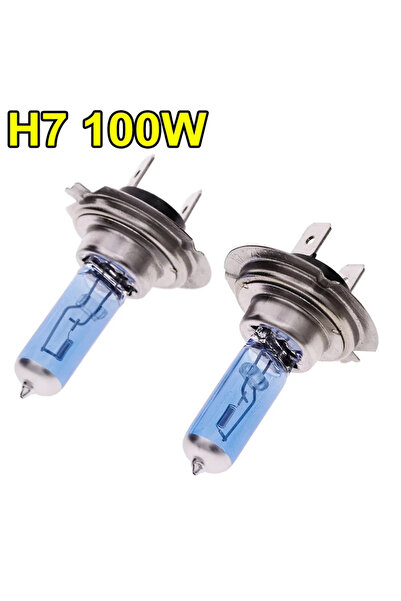 Choice3 مصباحان هالوجين للسيارة بقوة 100 واط H7، مصباح أمامي هالوجين فائق الس...