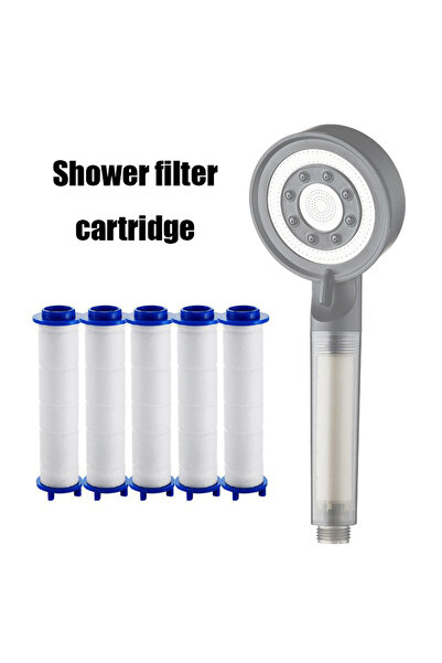 Choice ٥ قطع فلتر دش أبيض عالمي ♥♥♥ يزيد ضغط الماء ويزيل الشوائب للاستحمام ال...