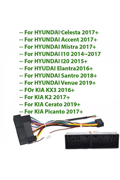 Choice كابل راديو السيارة لهيونداي سيليستا I10 I20 وكيا KX3 K2 سيراتو، سلك طا...