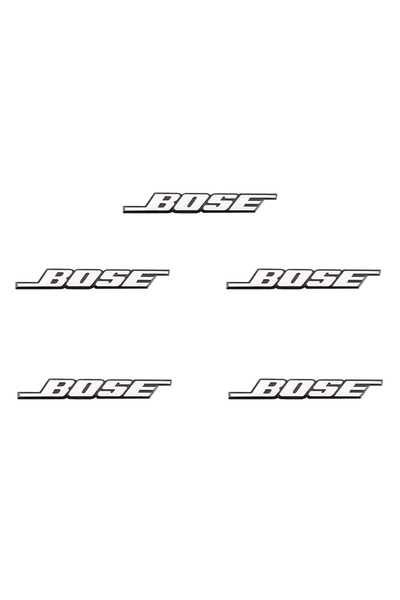 Choice ملصقات صوتية ثلاثية الأبعاد من الألومنيوم لسيارات BOSE - 5 قطع - شعار ...