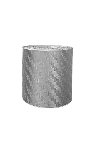 Choice ملصق سيارة ثلاثي الأبعاد من ألياف الكربون الفضية، 7 سم × 5 م، مقاوم لل...