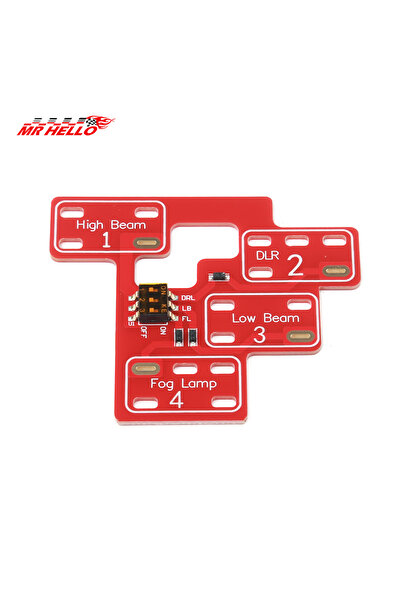 Choice مصباح ضباب أحمر عالي 8 قابل للتخصيص، إضاءة منخفضة وعالية، ومصباح إضاءة...