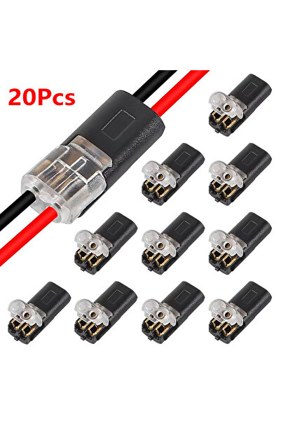 Choice1 20Pcs 10/20/30/40/50 Pieces 2-Pin Plug Electrical Connector Automotiv...