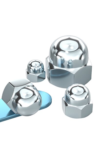 Choice M6-20Pcs DIN1587 Metric Zinc Plated Hex Cap Nut Domed Nuts For Decroti...