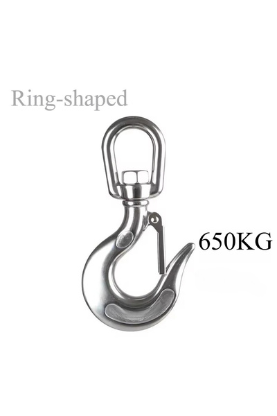 Choice5 Ring-shaped 650KG Silver 304 Stainless Steel American Type Trigger Cl...