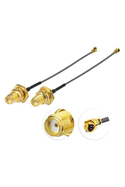 Choice قطعتان من محول كابل RG178 RF المحوري من نوع SMA أنثى إلى U.FL IPX، كاب...