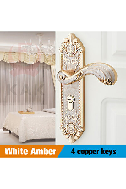 Choice 45mm 50mm White Amber KAK European Style Gold Door Locks with Keys Doo...