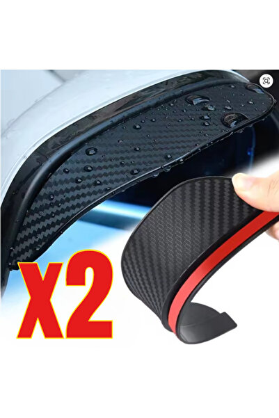 Choice قطعتان من واقيات المطر المصنوعة من ألياف الكربون لمرآة الرؤية الخلفية ...