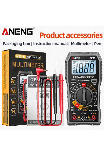 choice2 ANENG SZ06 Gray Smart Digital Multimeter ANENG 600V AC/DC Voltage mul...