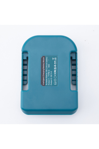 Choice شاحن بطارية ماكيتا 18 فولت BL1840 BL1850 BL1860 رمادي اللون، مزود بمنف...