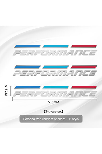 Choice مجموعة من 3 ملصقات معدنية للسيارات، شعار أداء، شارة تزيينية لسيارات BM...