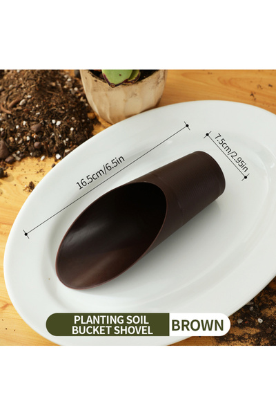Choice BROWN Flower and vegetable planting soil loosening shovel, plastic Pho...
