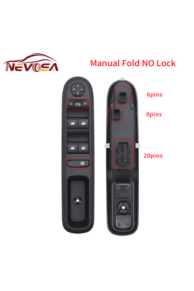 Choice يدوي بدون قفل لسيارة بيجو 308، 408، 3008، 5008 هاتشباك واجن، مع تحكم ك...