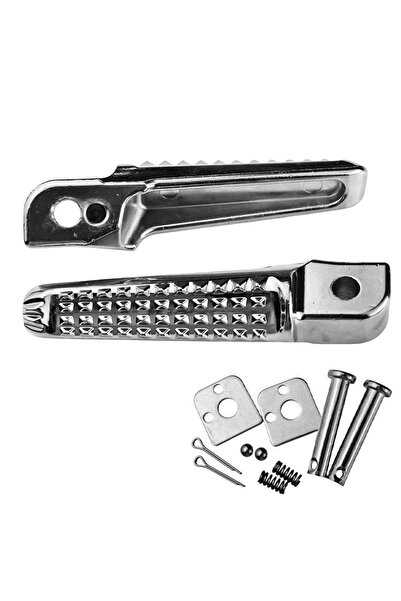 Choice زوج واحد من مساند أقدام الدراجات النارية، دواسات سوداء من سبائك الألوم...