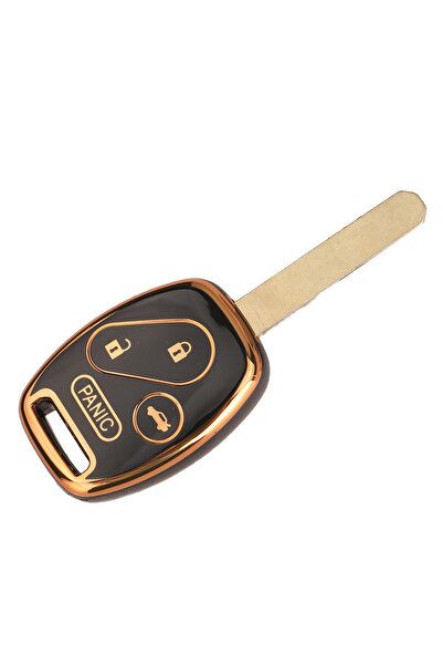 Choice5 غطاء مفتاح سيارة أسود من مادة TPU بأربعة أزرار من جينغيوكين، مناسب لس...