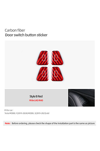 Choice موديل B أحمر Y لسيارة تسلا موديل Y 2019-2025، وجونيبر موديل 3 هايلاند ...