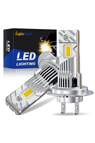 Choice قطعتان من مصابيح أمامية LED من نوع H7 بقوة 4300 كلفن من Lupuauto، بقوة...