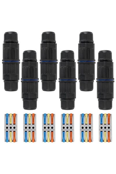 Choice صندوق توصيل خارجي مطور مقاوم للماء بمعيار IP68، 6 قطع، 3P، موصل سلك ثل...